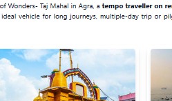 Gwalior to Mathura Tempo Traveller
